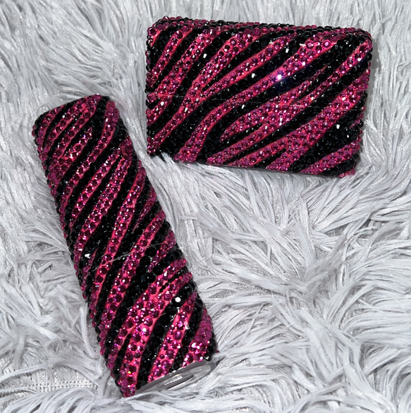 大人気♡IQOSイルマワン　ヒートスティック　デコケース　ピンク　ゼブラ　セット 大人気♡IQOSイルマワン ヒートスティック デコケース ピンク