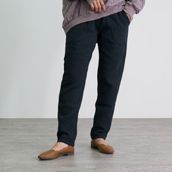 UZUiRO 麻柄キャンプワークパンツ/カーキ/刺し子織 麻柄キャンプワークパンツ/カーキ/刺し子織