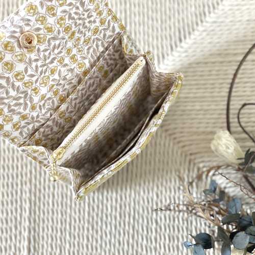 ⚮̈ミナペルホネン symphony navy コンパクトウォレットS ミニ財布