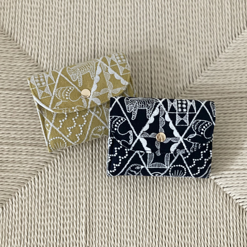 ⚮̈ミナペルホネンanemone beige コンパクトウォレットミニ財布