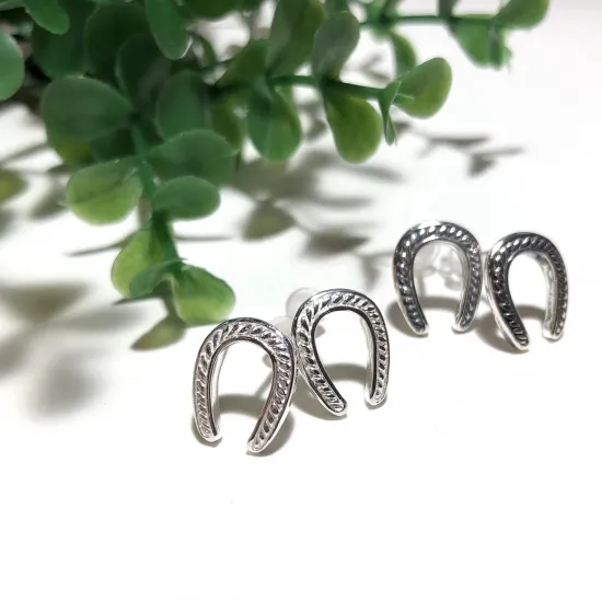 純銀製＊馬蹄ピアス