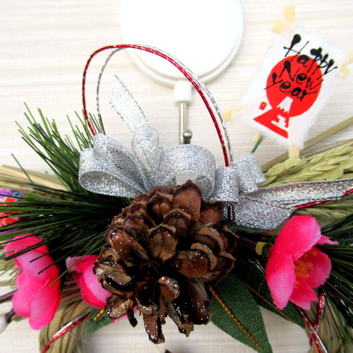 2026しめ縄☆ 正月飾り 午（うま）のお正月リース飾り 小26-6 リース