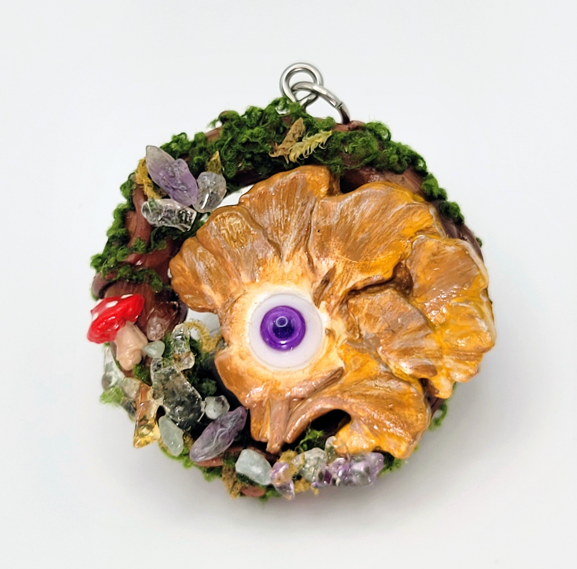 【05】美味しくなりたい森のきのこ　大きめペンダント