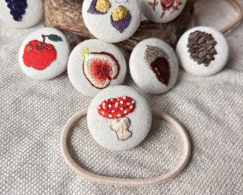 38-138くるみボタンヘアゴム てんとう虫 ハウス 38-138くるみボタンヘアゴム てんとう虫 ハウス