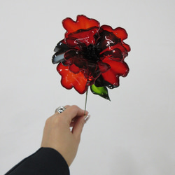 アネモネ【赤】#ディップフラワー#ディップアート#アメリカンフラワー