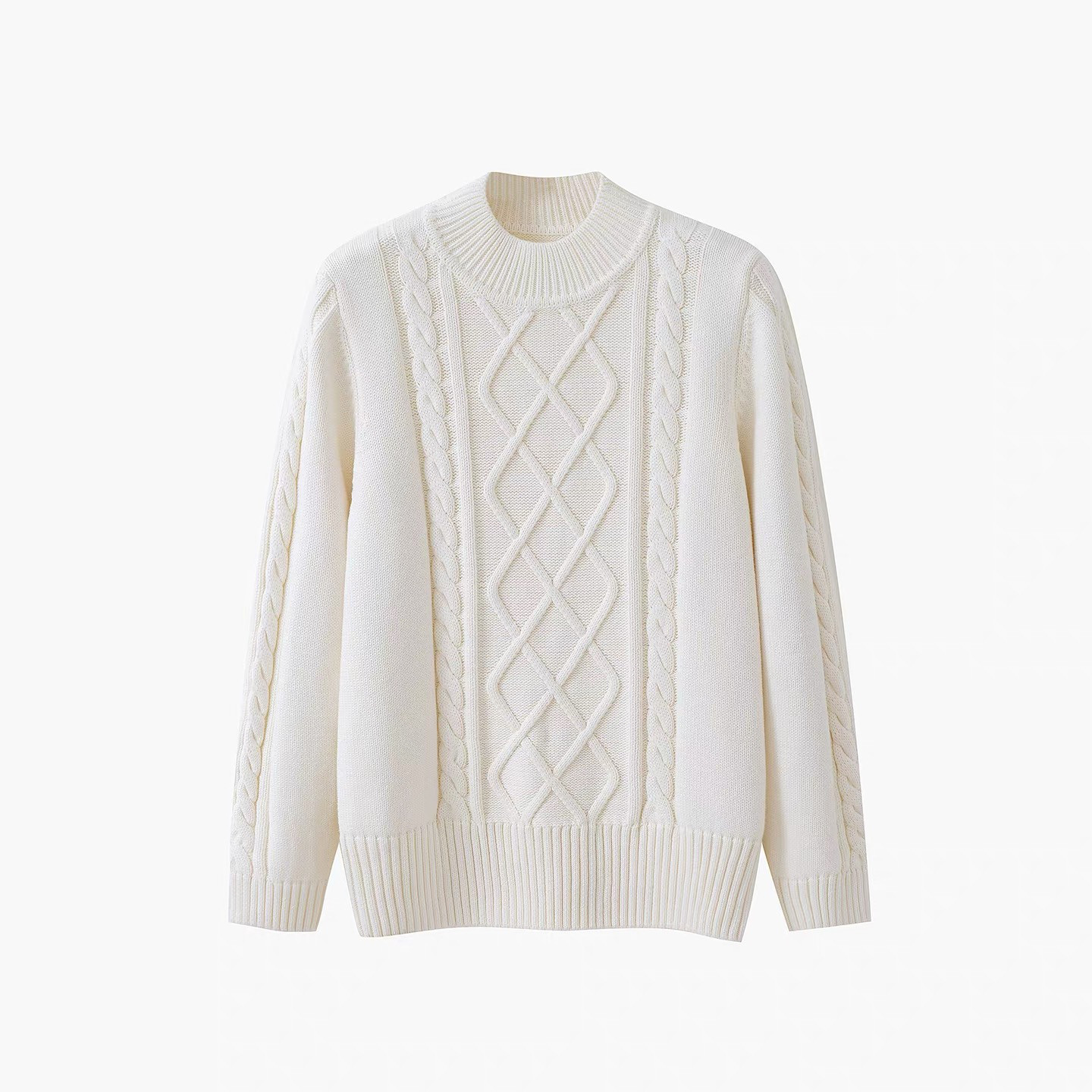 【秋冬の支度】レディース 厚手 ニットセーター 綿100％