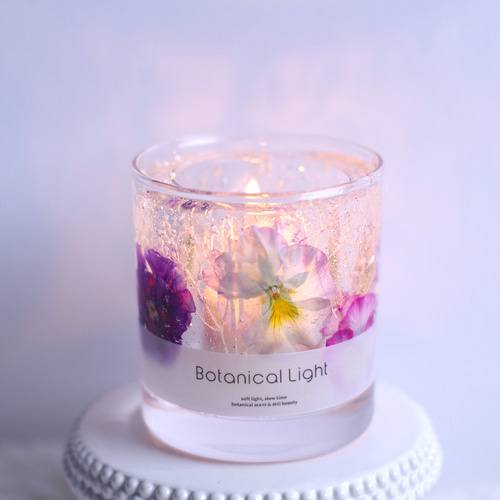 ✨ボタニカルキャンドルホルダーとアロマキャンドルセット✨ フリル