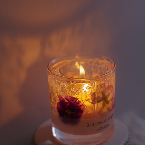 ✨ボタニカルキャンドルホルダーとアロマキャンドルセット✨ フリル