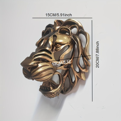 壁掛けアート インテリア 大型ライオンヘッド 壁装飾 彫刻 3D 樹脂