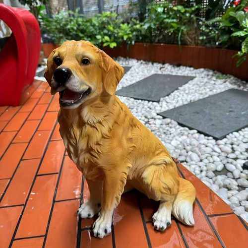 ゴールデンレトリバー 置物 オブジェ ガーデニング インテリア 犬 動物