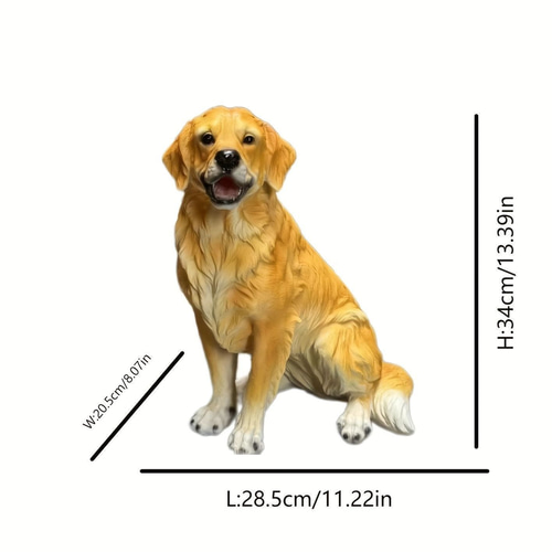 ゴールデンレトリバー 置物 オブジェ ガーデニング インテリア 犬 動物