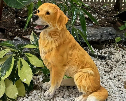 ゴールデンレトリバー 置物 オブジェ ガーデニング インテリア 犬 動物