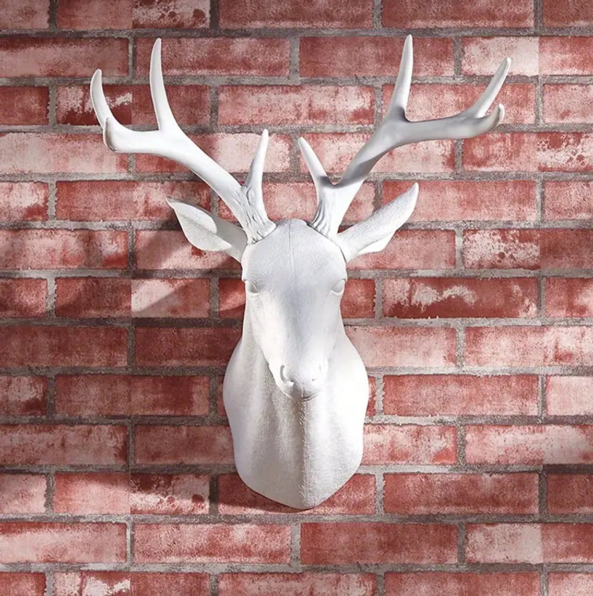 アート 置物 壁掛け インテリア インテリア用品 鹿 モノトーン ハンティングトロフィー調 おしゃれ 置物 オーナメント