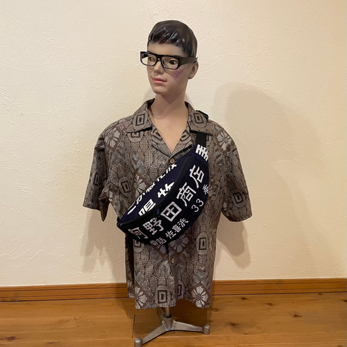 前掛け リメイク ボディーバッグ 前掛けバッグ ウエストポーチ ボディ