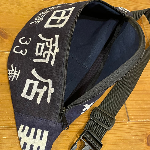 前掛け リメイク ボディーバッグ 前掛けバッグ ウエストポーチ ボディ