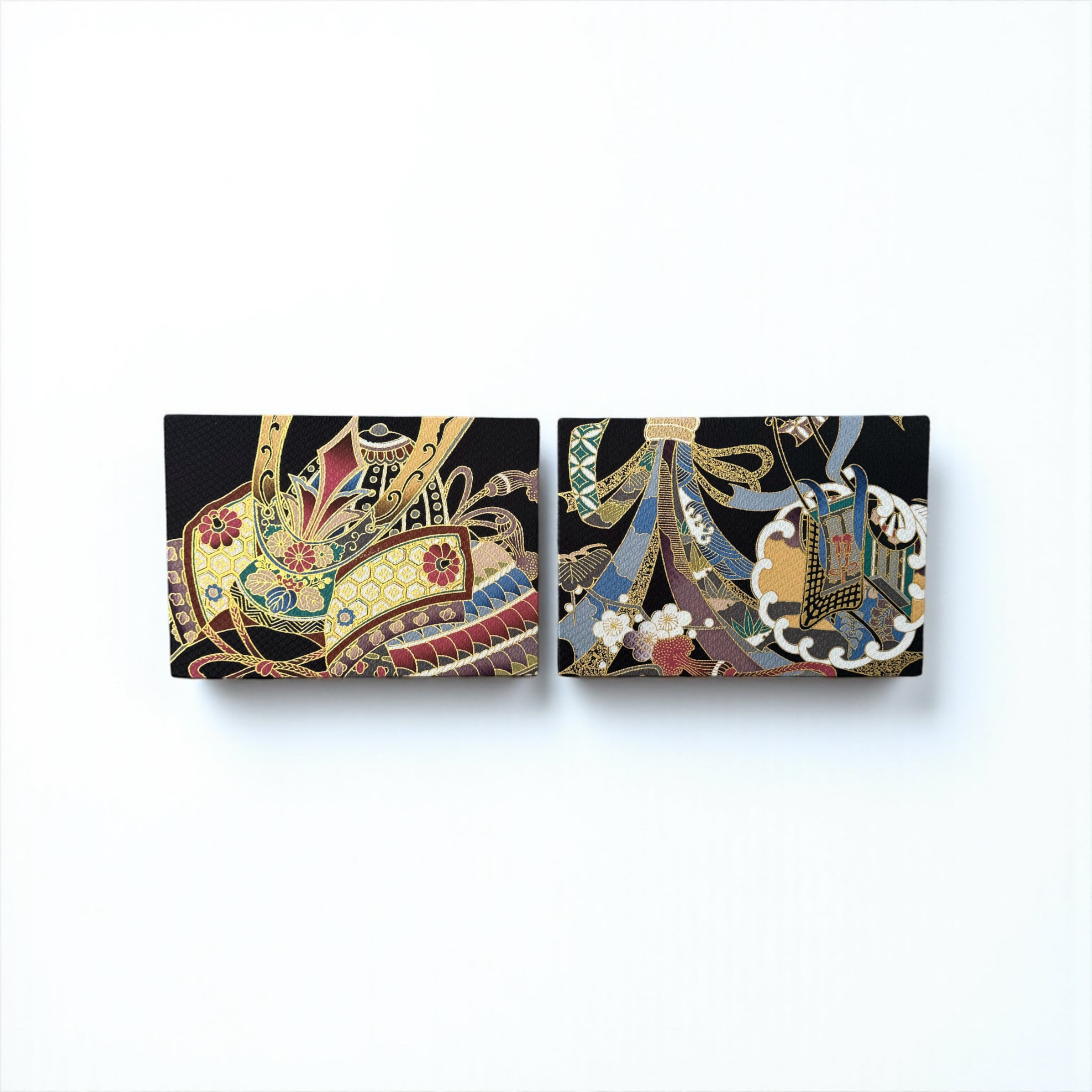 ︎095◼︎着物ファブリックパネル(2枚セット)サステティナブル正絹 兜熨斗