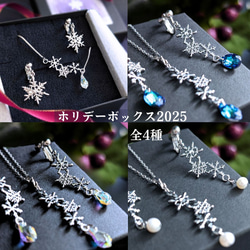 ［特集掲載］雪の結晶～本物の雪の輝き～　ブレスレット・イヤリング（ピアス）　ホリデーボックス2025　クリスマスコフレ 19枚目の画像