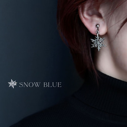［特集掲載］雪の結晶～本物の雪の輝き～　ブレスレット・イヤリング（ピアス）　ホリデーボックス2025　クリスマスコフレ 4枚目の画像