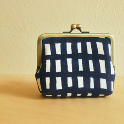 ミナペルホネン【タンバリン dop】ブルー☆がま口 ペンケース