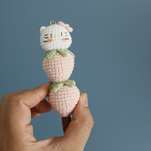 毛糸 手作り 編みぐるみ ニット キーホルダー バッグチャーム