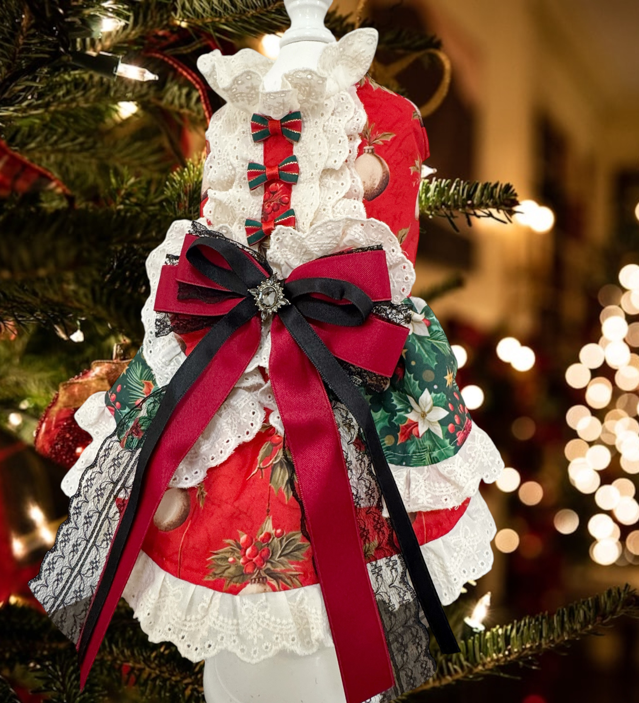 レトロクリスマスワンピース/オールインワン [CH2501]