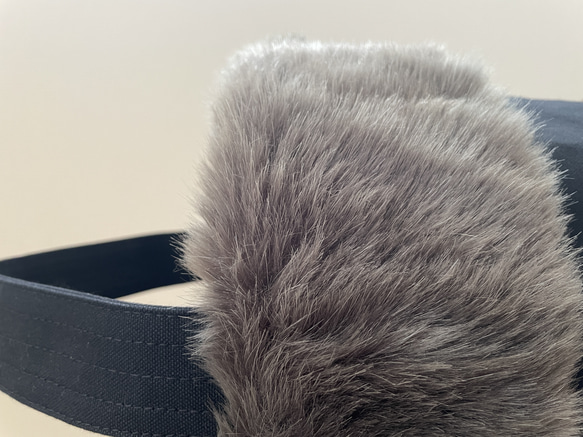 2WAY［取外し可］グレーファーアタッチメント 帆布トートバッグ ブラック パラフィン加工 11枚目の画像