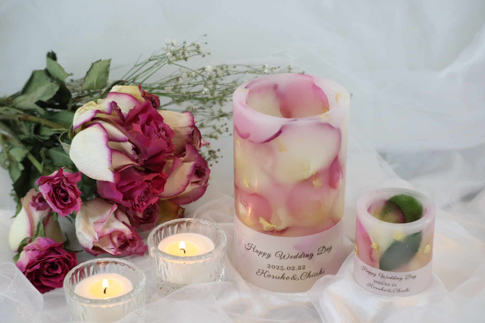 【高評価】アフターブーケキャンドルホルダーL単品