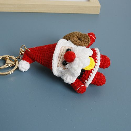 くみっきーさん専用　クリスマス❣️サンタ帽子　ドールチャーム　ハンドメイド 毛糸 手作り 編みぐるみ 人形 バッグチャーム 置物【クリスマス限定