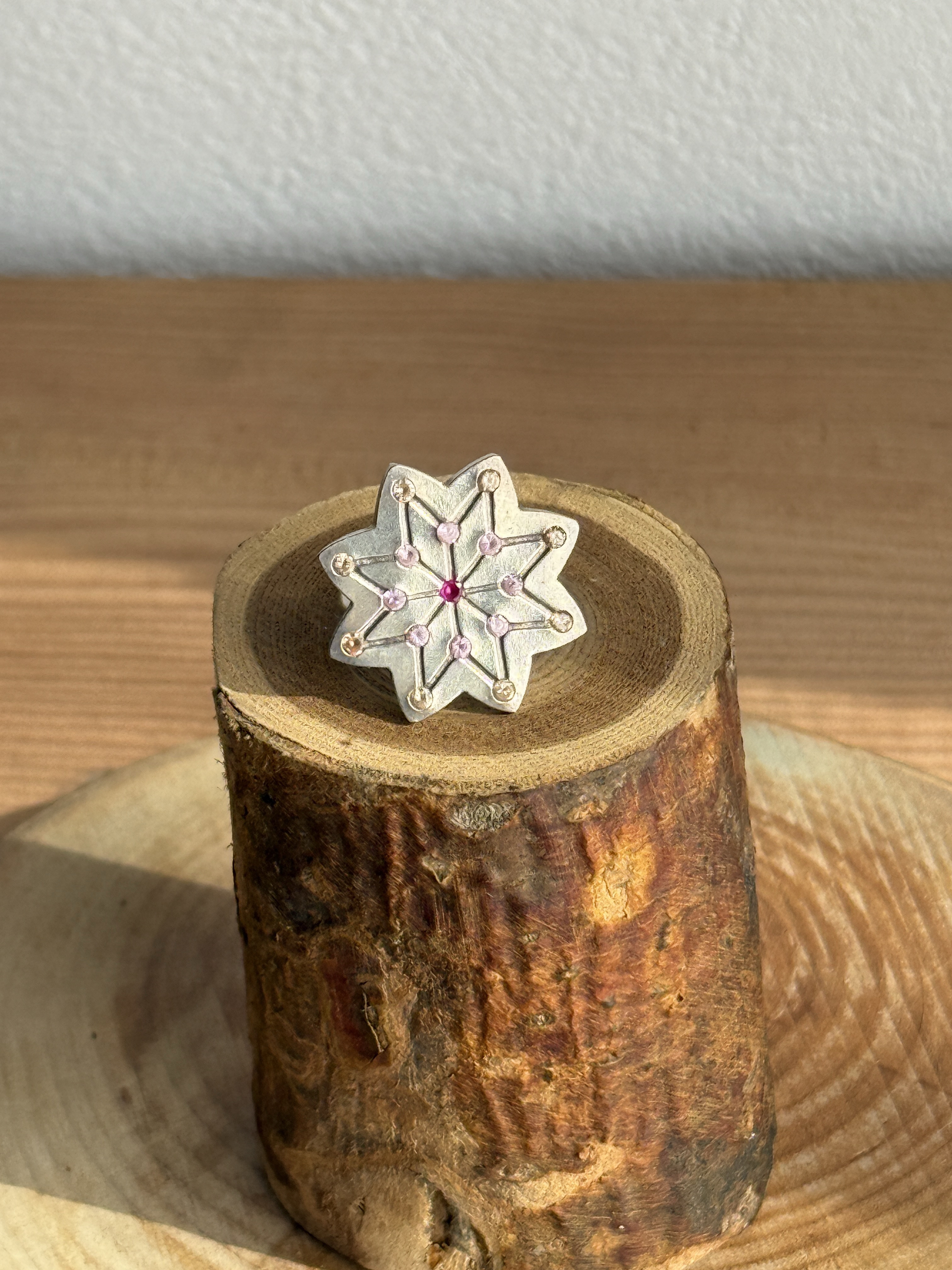 純銀八芒星リング