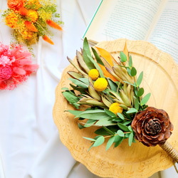 3.ユーカリスワッグ 匿名配送】☆フレッシュ生花♪ユーカリ スワッグ ドライフラワーになる