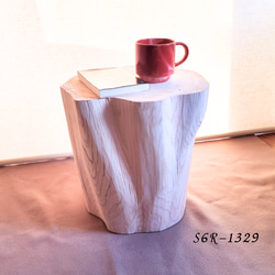 いい香り 東濃ひのき くり抜き シンプル 丸太スツール オーガニック