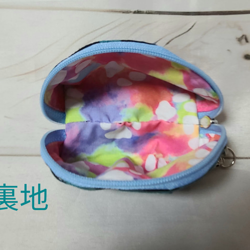 ハンドメイド ナスカンつきミニファスナーポーチ 小物入れ カギ入れ