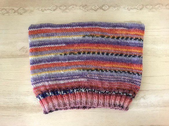 オパール毛糸の猫耳帽子　手編み　#24 3枚目の画像