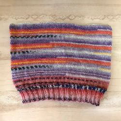 オパール毛糸の猫耳帽子　手編み　#24 4枚目の画像