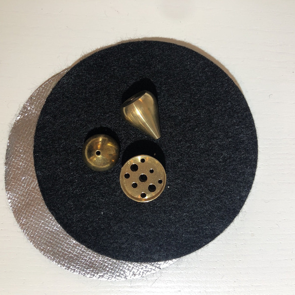 金属線香立て　3個セット 5枚目の画像