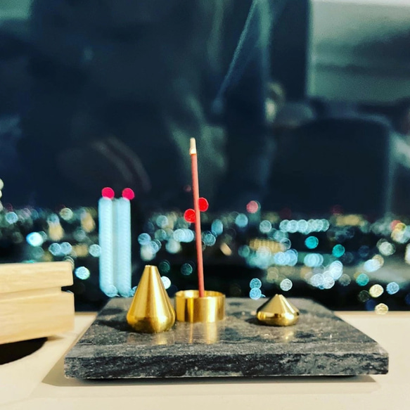 金属線香立て　3個セット 6枚目の画像