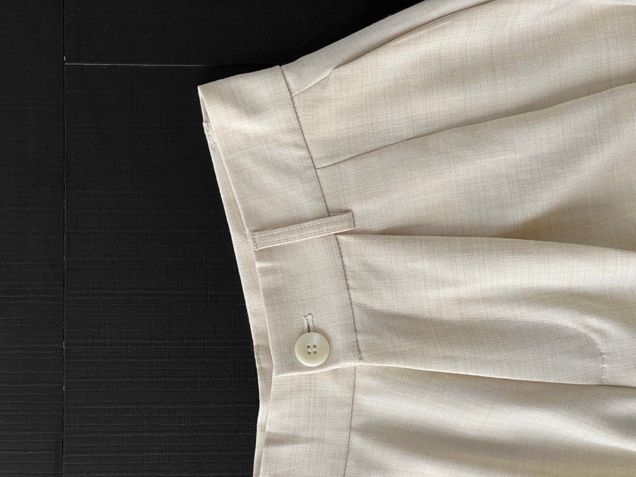 秋新作レディースハイウエスト プリーツ加工 ワイドレギンス【返品・交換可】品質最優先25-441