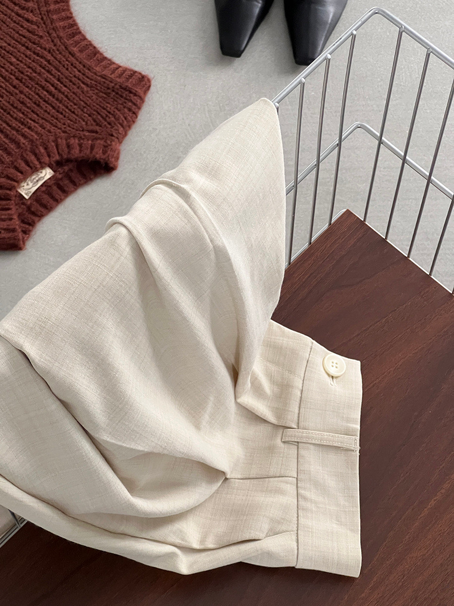 秋新作レディースハイウエスト プリーツ加工 ワイドレギンス【返品・交換可】品質最優先25-441