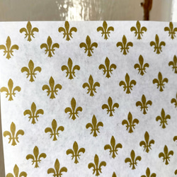 U.S.A. ヴィンテージ包装紙【フルール・ド・リス】DA-WP091 3枚目の画像