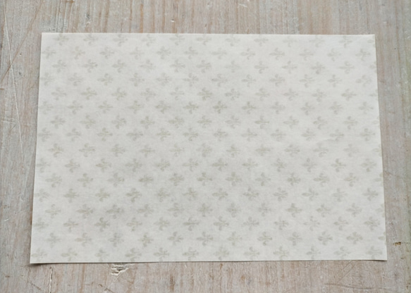 U.S.A. ヴィンテージ包装紙【フルール・ド・リス】DA-WP091 6枚目の画像