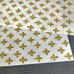 U.S.A. ヴィンテージ包装紙【フルール・ド・リス】DA-WP091 7枚目の画像