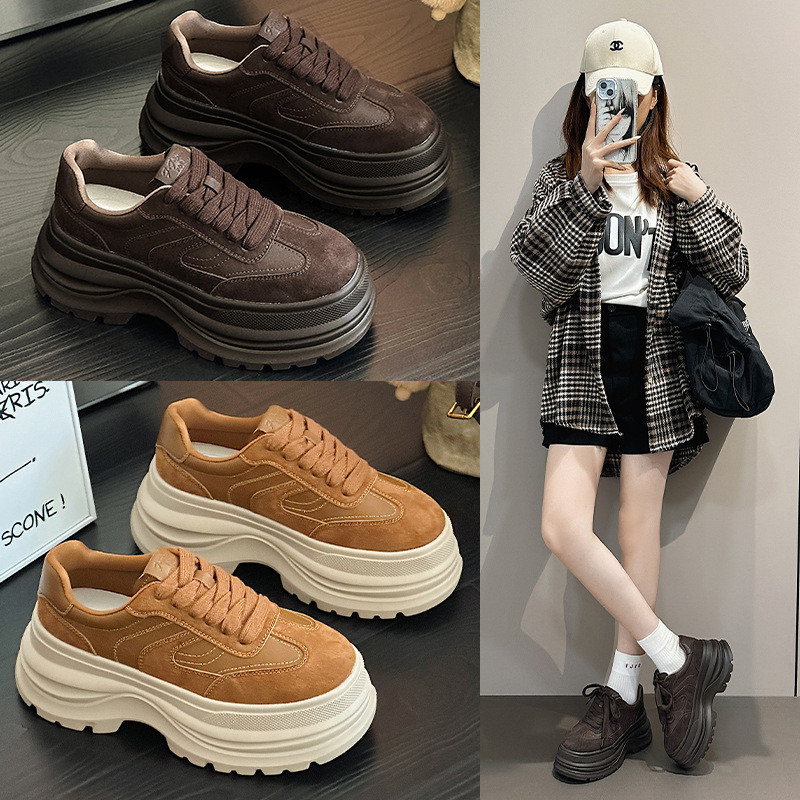 レディースシューズ厚底カジュアルシューズ・軽くて快適W491