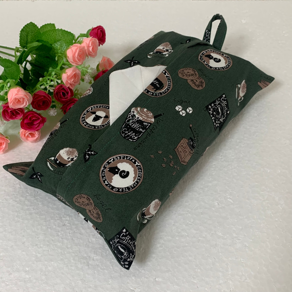 エコティッシュカバー☆マスクストッカー♪行ってみたいな♡ひつじカフェ♪4カラー 2枚目の画像