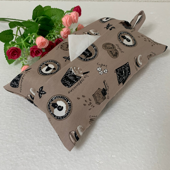 エコティッシュカバー☆マスクストッカー♪行ってみたいな♡ひつじカフェ♪4カラー 1枚目の画像