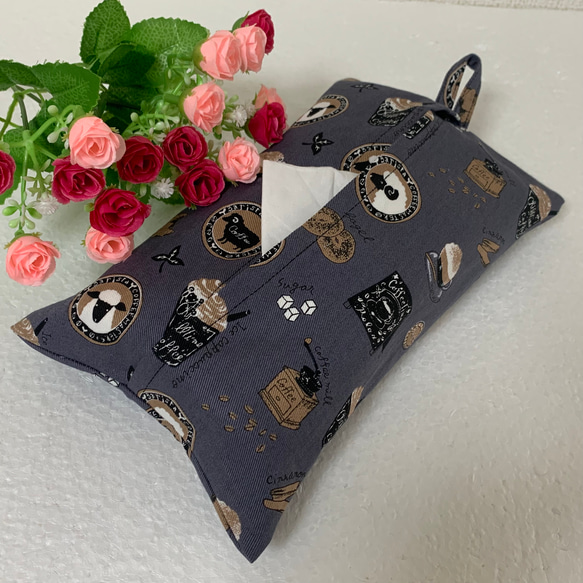 エコティッシュカバー☆マスクストッカー♪行ってみたいな♡ひつじカフェ♪4カラー 3枚目の画像