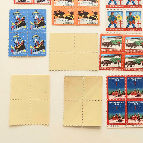 ヴィンテージ アメリカ 複十字シール クリスマスシール アソート 1950