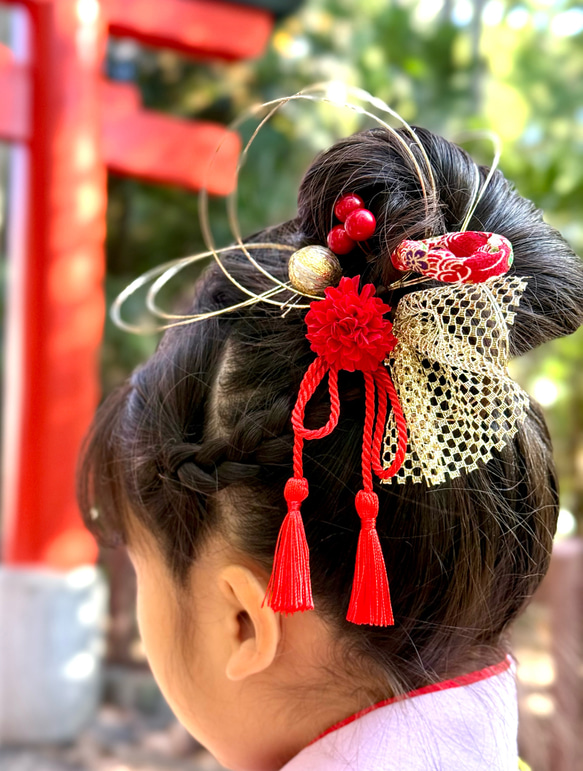 和装ヘッドドレス 七五三 成人式 結婚式 前撮り 自宅ヘアセット ヘッド