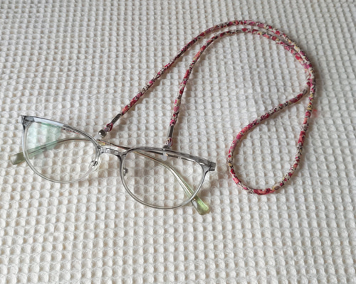 メガネストラップ リバティー① メガネチェーン 老眼鏡 シニア メガネ