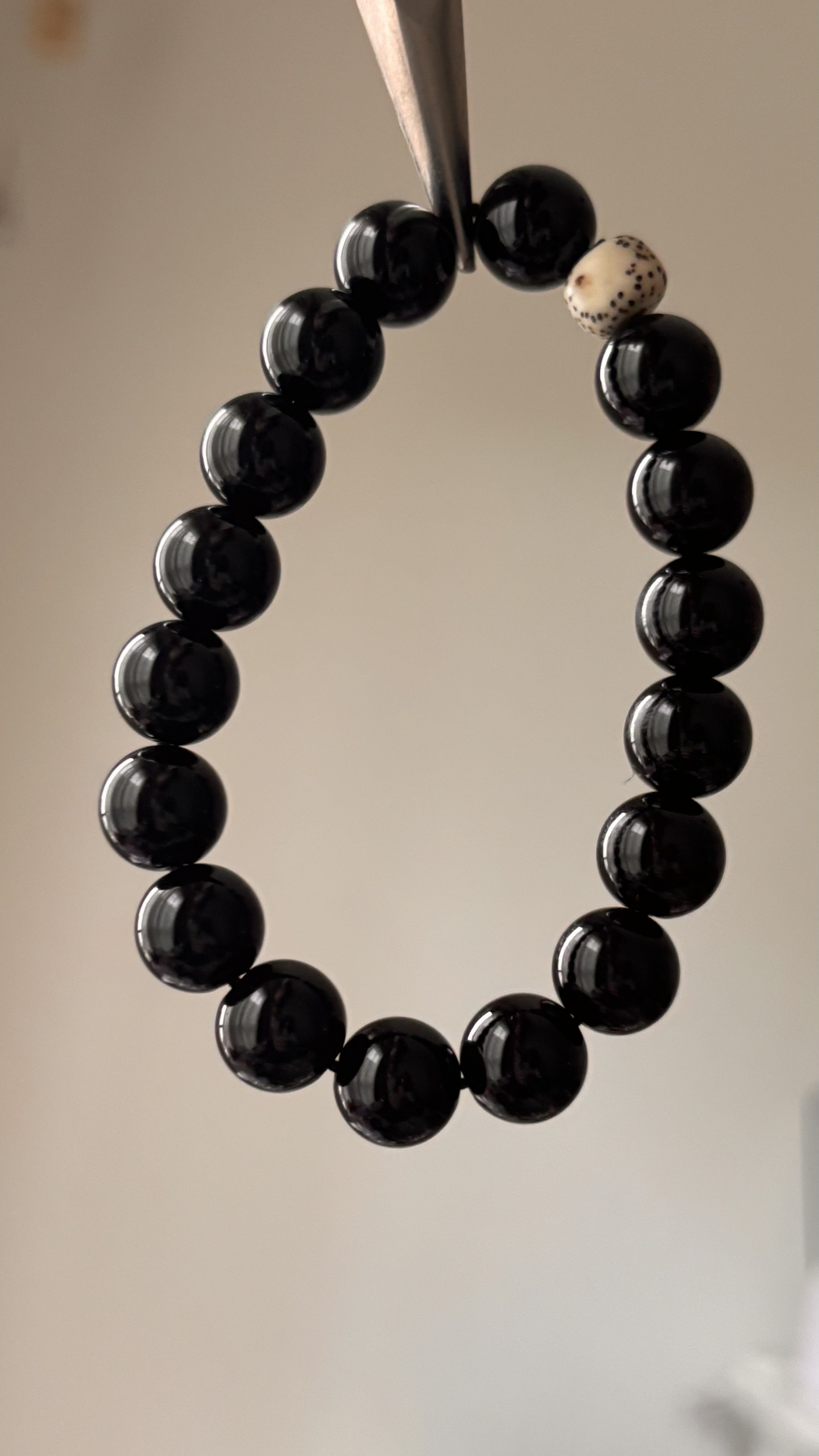 黒水晶　モリオン　星月菩提樹　ブレス