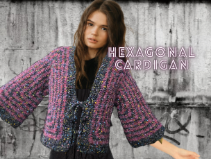 ふわもこ♡ヘキサゴンカーディガン